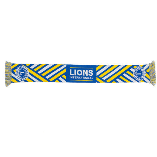 LIONS WINTER SCARF BLUE & YELLOW