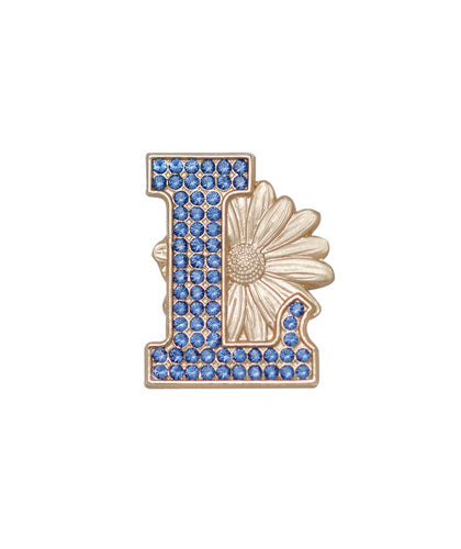 L DAISY BLING PIN GOLD