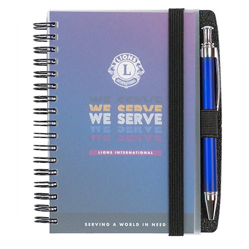 WE SERVE NOTEBOOK WITH PEN