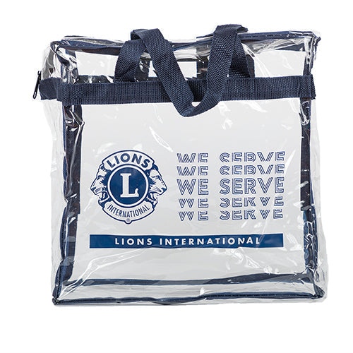 WE SERVE CLEAR TOTE