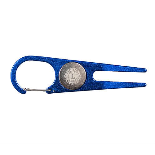 DIVOT TOOL BALL MARKER BLUE