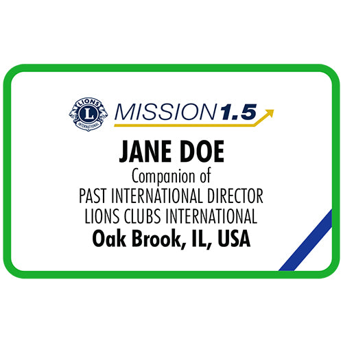 PAST INTERNATIONAL DIRECTOR COMPANION BADGE - MISSION TO GROW