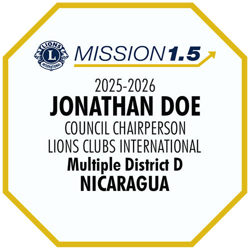 COUNCIL CHAIRPERSON BADGE - MISSION TO GROW