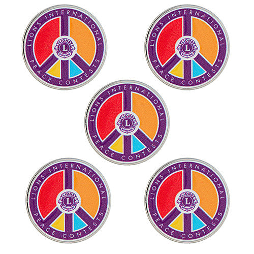 PEACE CONTESTS PARTICIPANT PIN 5-PACK
