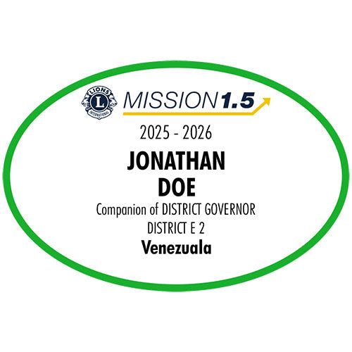 DISTRICT GOVERNOR COMPANION BADGE - MISSION TO GROW