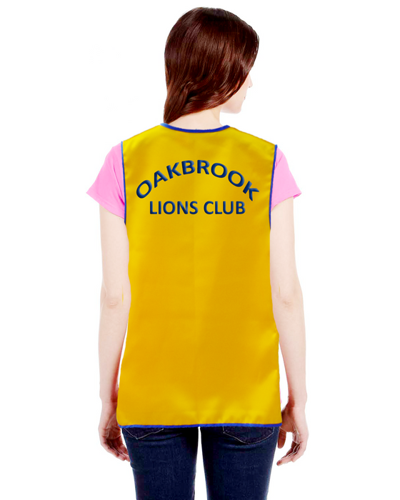 WOMENS GOLD LIONS VEST - PERSONALIZED