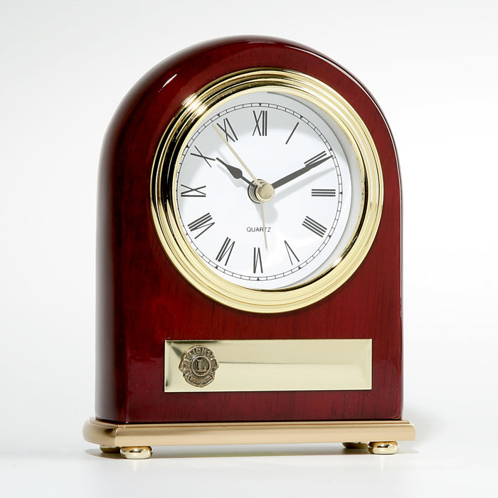 ROSEWOOD PIANO FINISH CLOCK - PERSONALIZED